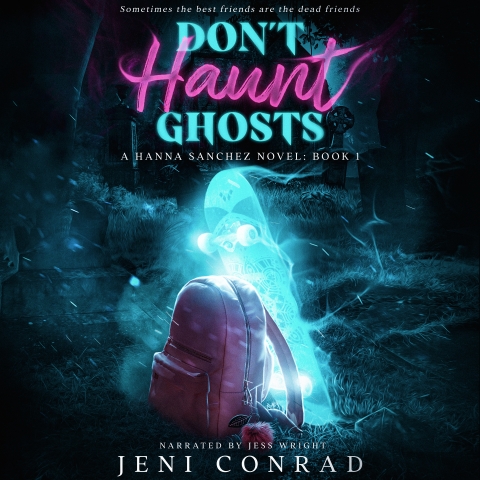 Don't Haunt Ghosts by Jeni Conrad: Book 1 in the Hanna Sanchez Novels series. 
In a town with vampires, werewolves, witches, and necromancers, Hanna falls in love with the ghost.

As a Seer, everybody seems to want something from Hanna, especially dead people. She tries to ignore their overwhelming pleas for help and live a normal life, but when she starts high school she can’t avoid the ghost haunting her history class. He lectures so loudly, he makes focus impossible and passing the class even more difficult.

Then she meets Brandon, a charming skater kid from the 90s who only seems to want companionship. The difference is refreshing, but she wonders what he’s hiding about his past. Despite her best efforts, the unusual behavior while trying to ignore the spectral distractions doesn’t go unnoticed, attracting the attention of two good-looking boys from school. They start asking odd questions and seem to know more than “normal” people should, causing Hanna to wonder if maybe she’s not as weird as she thought, and if ghosts aren’t the only supernatural beings who want her help.